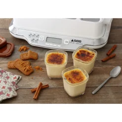 Lot de 6 pots de yaourt XF100110 - Blanc