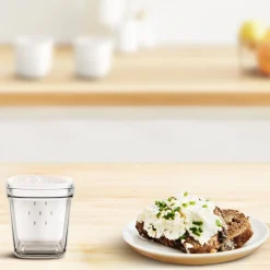 Lot de 6 pots de yaourt XF100110 - Blanc