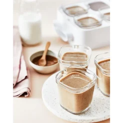 Lot de 6 pots de yaourt XF100110 - Blanc