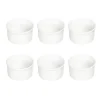 Lot de 6 Ramequins Ronds Céramique 9cm Blanc