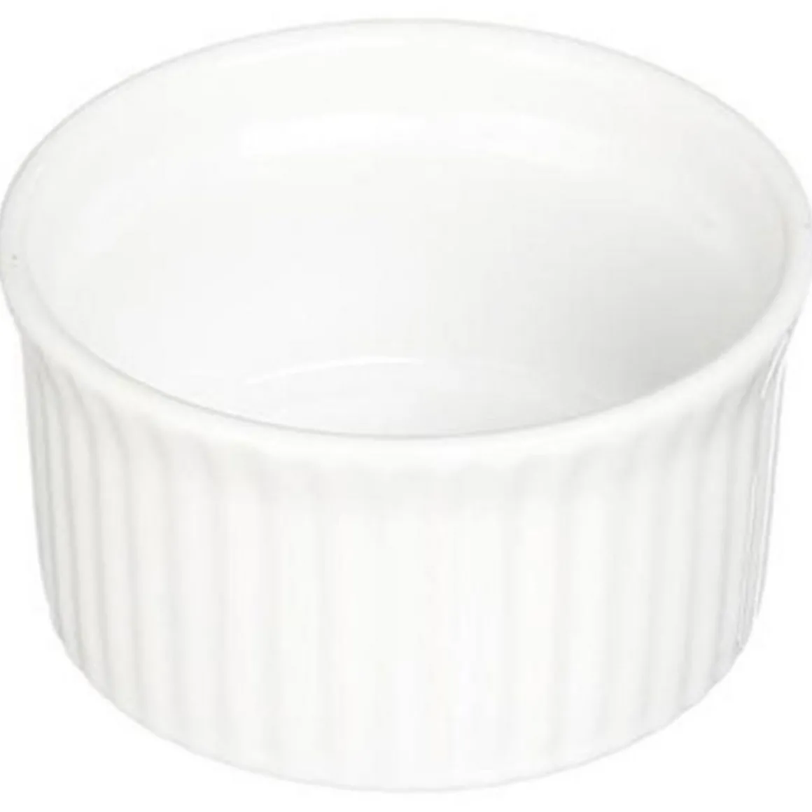 Lot de 6 Ramequins Ronds Céramique 9cm Blanc