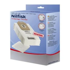 Lot de 4 sacs + 1 pré-filtre pour aspirateur - 128389187