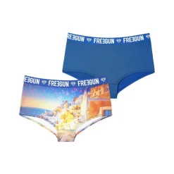 Lot de 2 shortys fille Romantic Cities Bleu