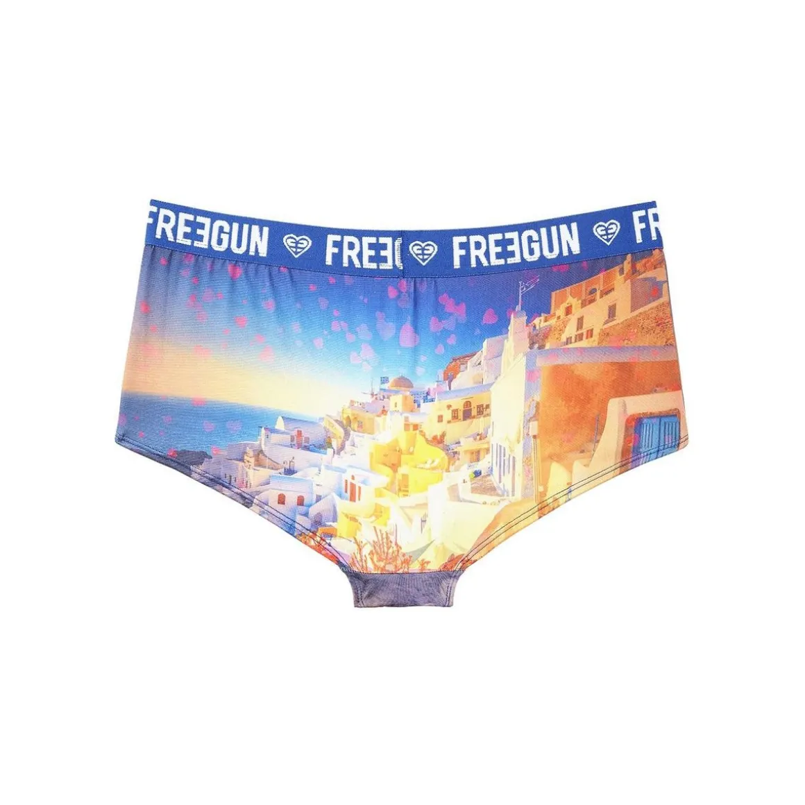 Lot de 2 shortys fille Romantic Cities Bleu