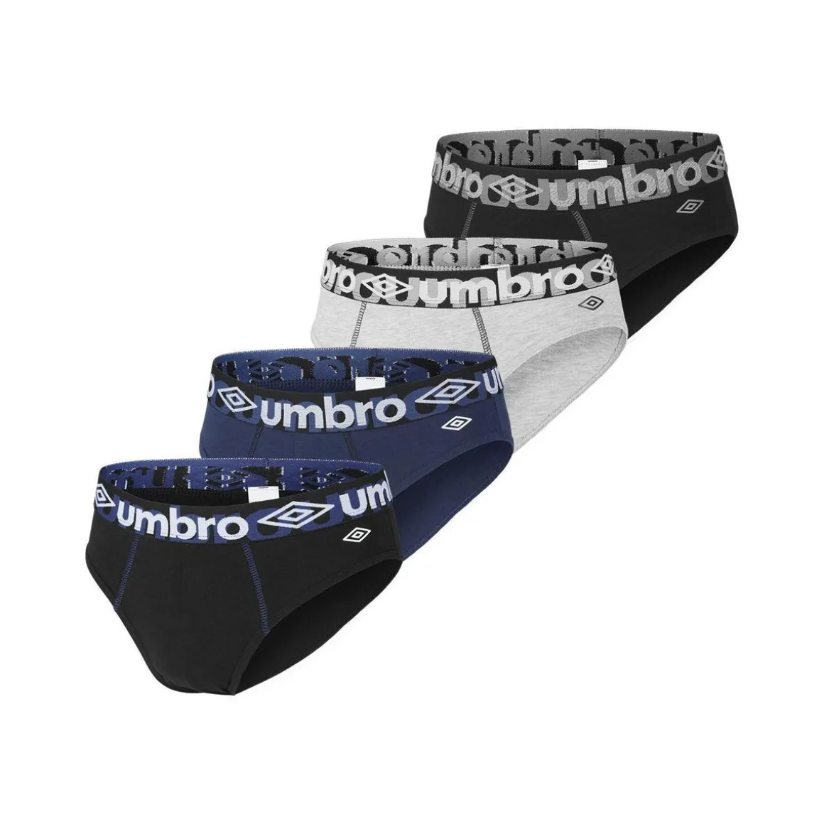 Lot de 4 slips homme en coton Uni