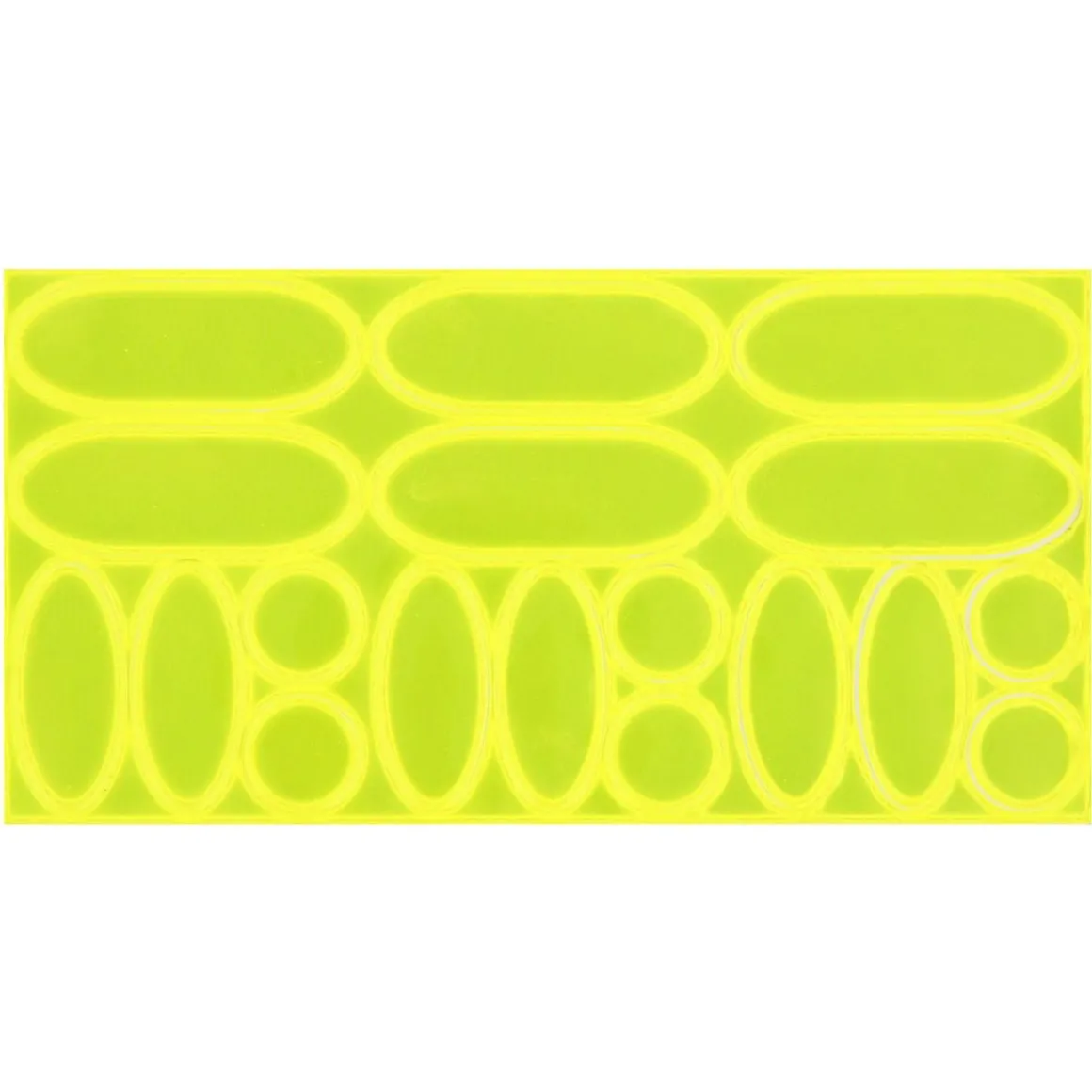 Lot de 36 stickers réfléchissants Urban Moove - Jaune/gris