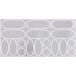 Lot de 36 stickers réfléchissants Urban Moove - Jaune/gris