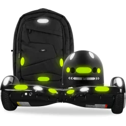 Lot de 36 stickers réfléchissants Urban Moove - Jaune/gris