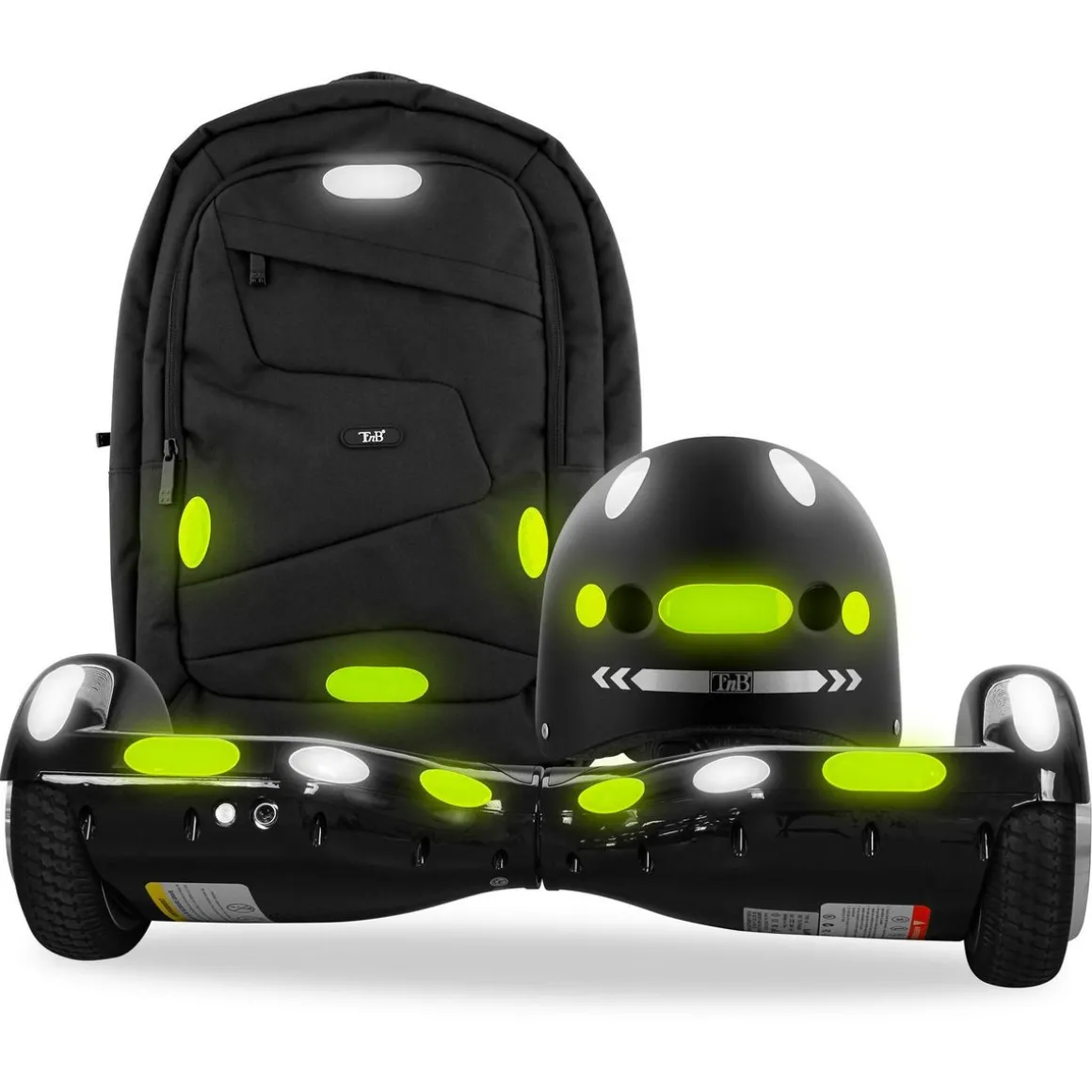 Lot de 36 stickers réfléchissants Urban Moove - Jaune/gris