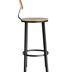 Lot de 2 tabourets de bar avec Grands dossiers Hauteur d'assise 74 cm