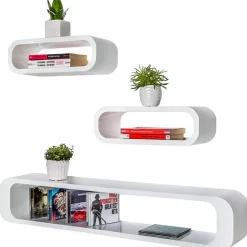 Lot de 3 étagères murales LIV