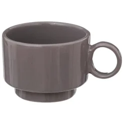 Lot de 4 Tasses à Café Anne 10cl Gris