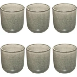 Lot de 6 Tasses à Café Terre Inconnue 10cl Vert