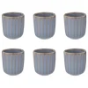 Lot de 6 Tasses à Café Design Seav 10cl Bleu