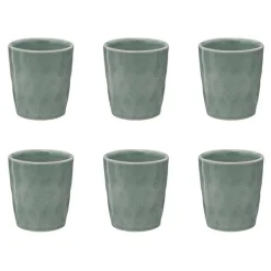 Lot de 6 Tasses Design Zoé 22cl Vert