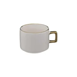 Lot de 4 Tasses sur Rack Arya 17cl Blanc