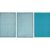 Lot de 3 Torchons Imprimé 45x70cm Bleu