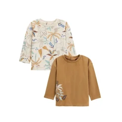 Lot de 2 t-shirts bébé manches longues Lamascotte