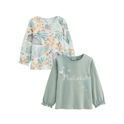 Lot de 2 t-shirts enfant manches longues Holamuchacha