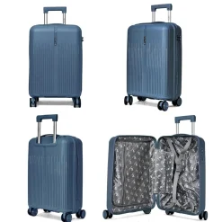 Lot de 3 valises rigides dont une valise cabine TSA