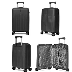 Lot de 3 valises rigides dont une valise cabine TSA