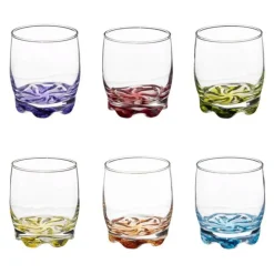 Lot de 6 Verres à Eau Tino 31cl Multicolore