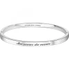 Ma soeur de cœur - Bracelet SC Crystal en Acier Rhodié argenté
