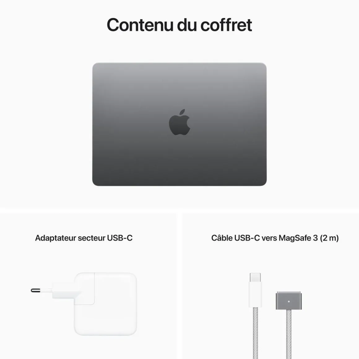 MacBook Air 13 pouces - Puces M2 - 512 GO - Space Gray