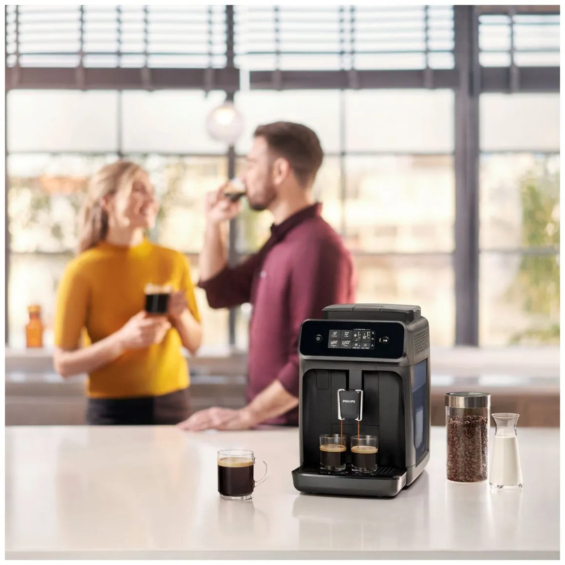 Machine à café expresso avec broyeur EP1220/00 - Noir