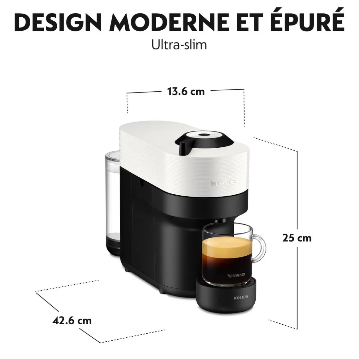 Machine à café Nespresso Vertuo YY4889FD - Blanc