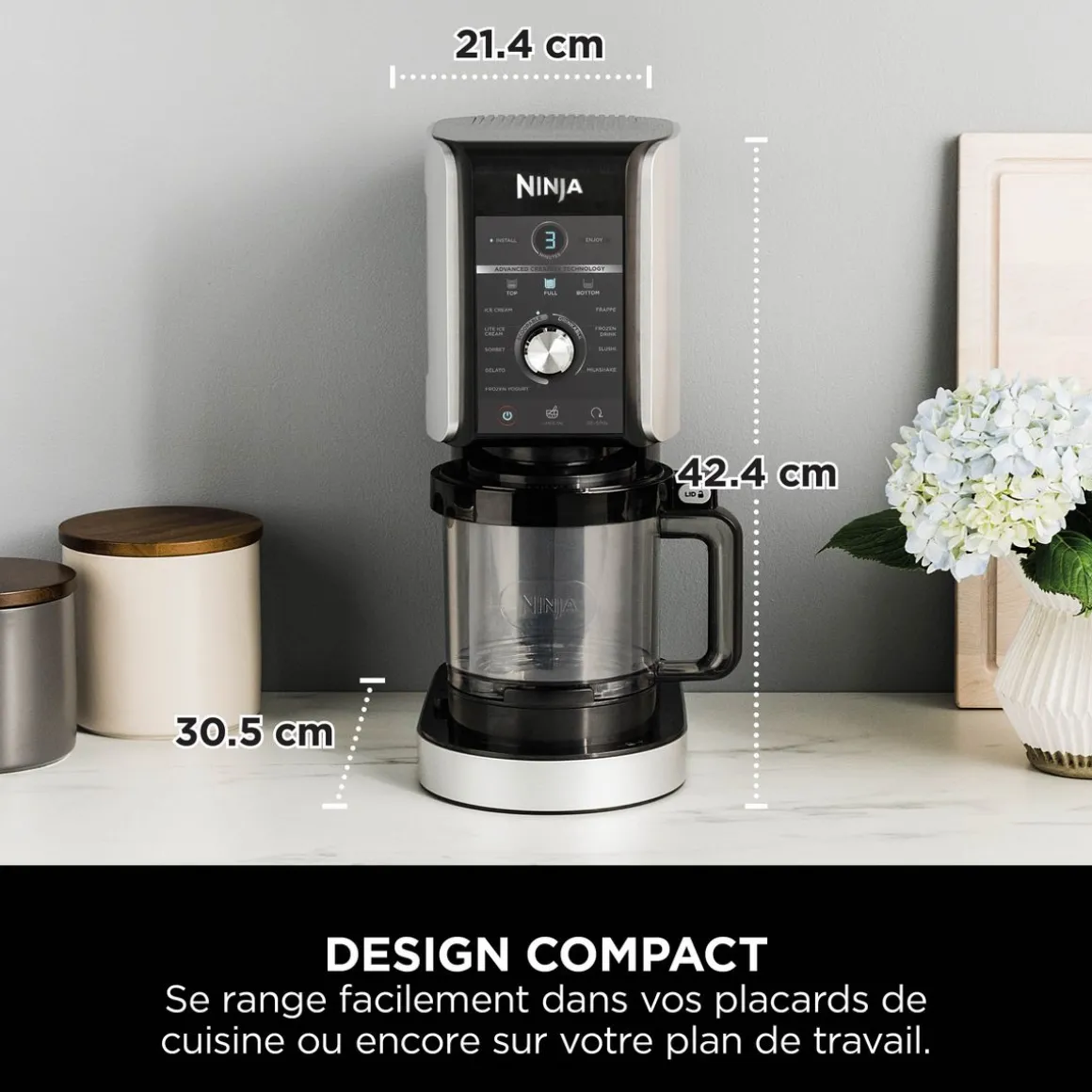 Machine à glace NC501EU - Argent