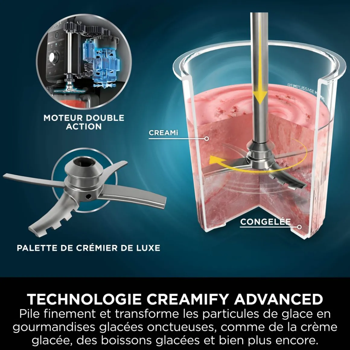 Machine à glace NC501EU - Argent