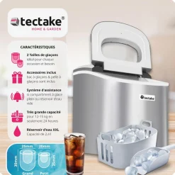 Machine à glaçons 9kg par cycle