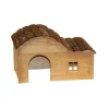 Maison pour rongeur - KERBL - Nature - Toit galbé - 40 x 25 x 25 cm