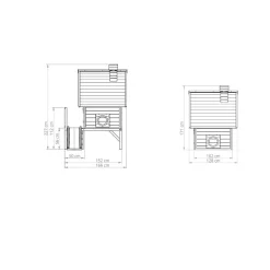 Maisonnette en bois pour enfants Fantasia 300 Vert - Exit Toys
