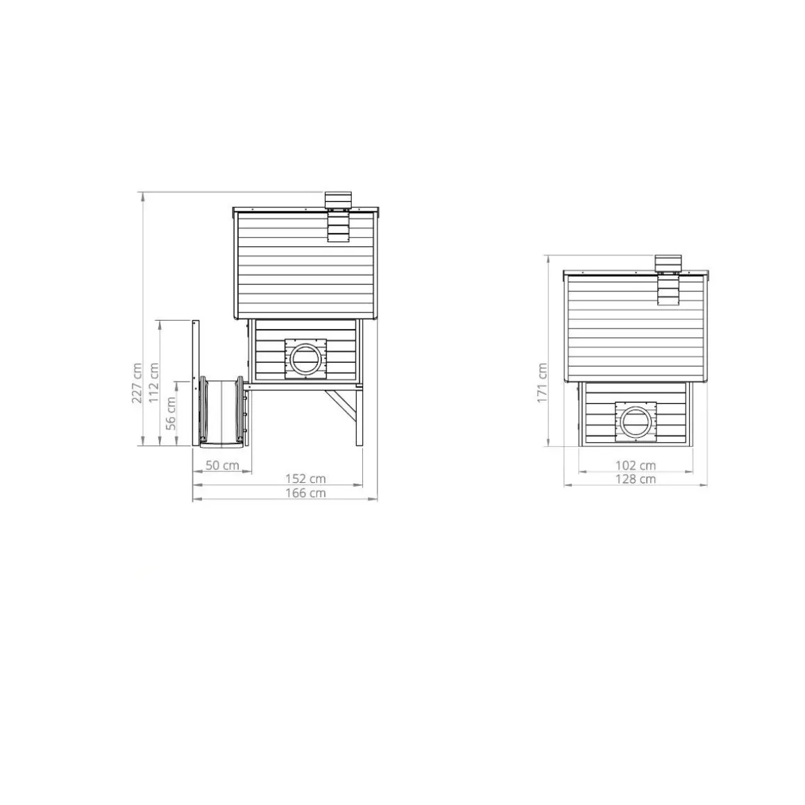 Maisonnette en bois pour enfants Fantasia 300 Vert - Exit Toys