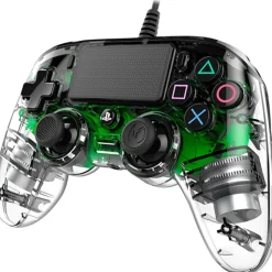 Manette filaire compacte Lumineuse Verte NACON PS4