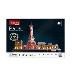Maquette 3D monuments de Paris 50cm - Lumineux LED 115 pièces