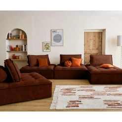 Marisol - module d'assise - velours texturé