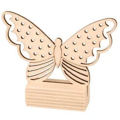 Marques place en bois papillons
