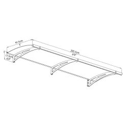 Marquise - Anthracite - 91-5x205-5cm - AQUILA 2050