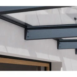 Marquise 140 x 286 cm Anthracite/Transparent - SOPHIA XL 3000