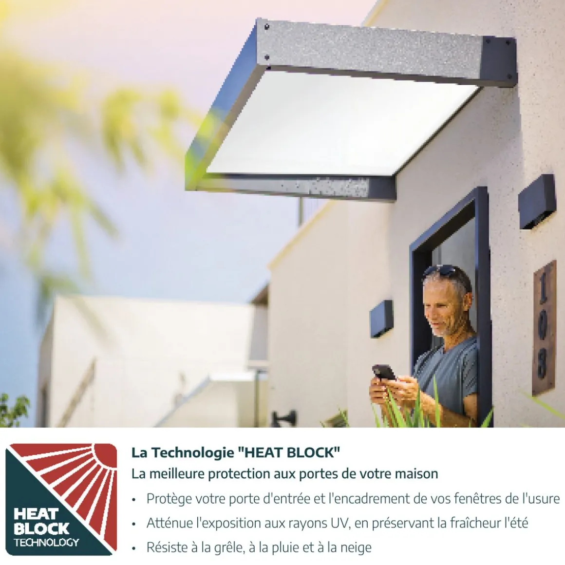 Marquise - 95x215cm Blanc - SOPHIA 2150