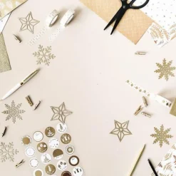 Masking tape boules 10 m - Doré