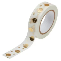Masking tape boules 10 m - Doré