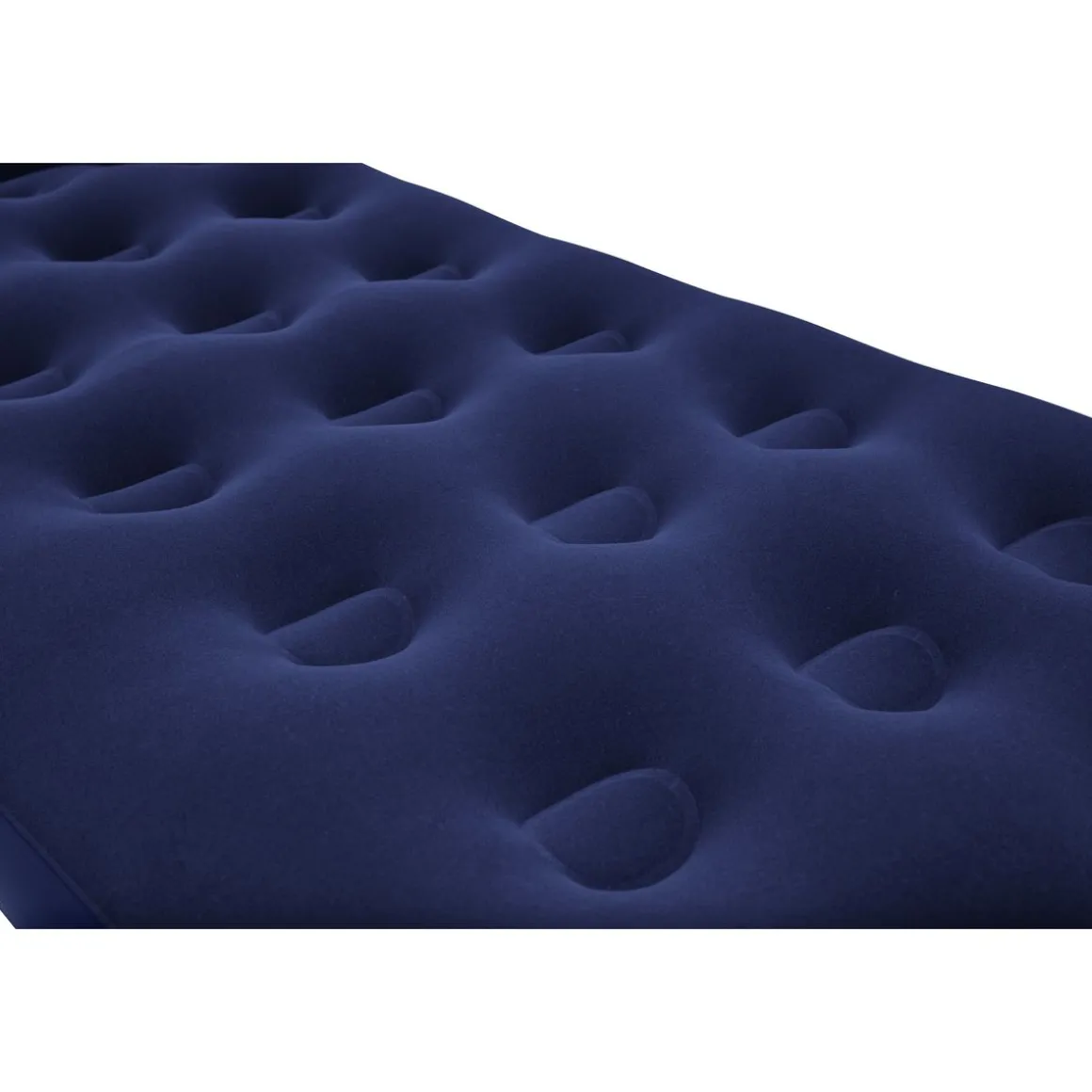 Matelas gonflable avec pompe à pied intégrée 1 place 185x76x22 cm - Bleu