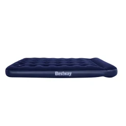 Matelas gonflable avec pompe à pied intégrée 2 places 191 m x 137 x 22 cm - Bleu
