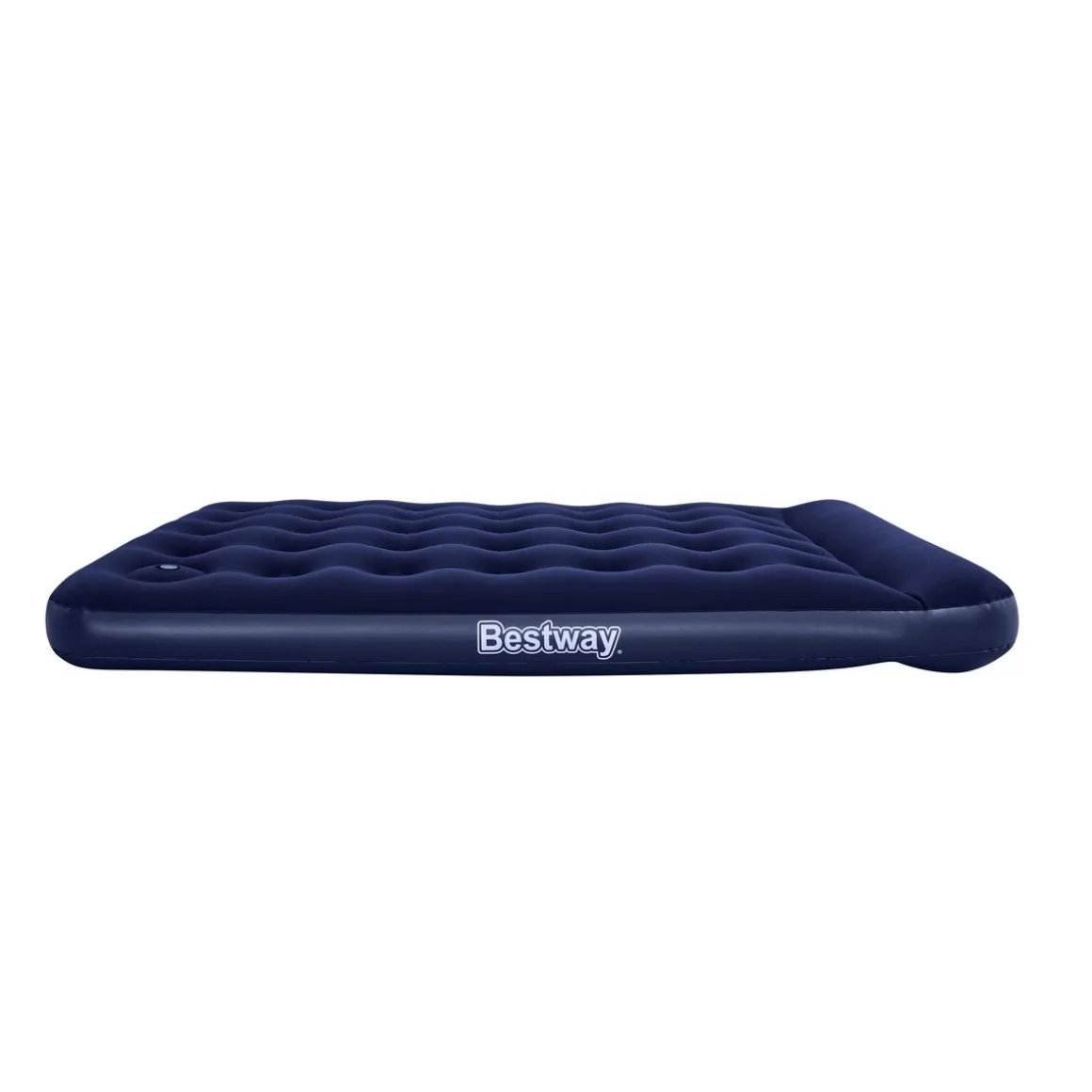Matelas gonflable avec pompe à pied intégrée 2 places 191 m x 137 x 22 cm - Bleu