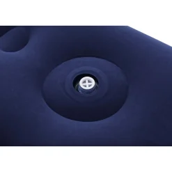 Matelas gonflable avec pompe à pied intégrée 2 places 191 m x 137 x 22 cm - Bleu