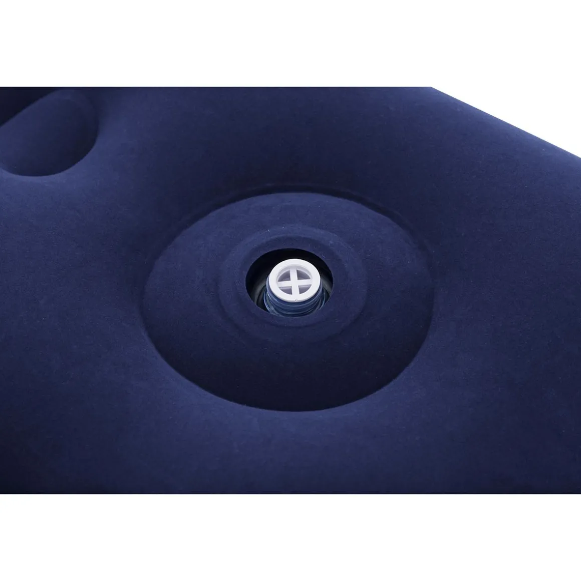 Matelas gonflable avec pompe à pied intégrée 2 places 191 m x 137 x 22 cm - Bleu